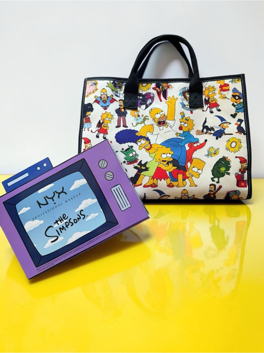 NYX Simpsons Limited-Edition Vault and Matching Tote Bundle NEW